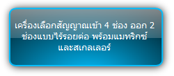 SCU42TS  :::  เครื่องเลือกสัญญาณเข้า 4 ช่อง ออก 2 ช่องแบบไร้รอยต่อ พร้อมแมทริกซ์และสเกลเลอร์