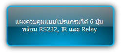 WP6P-EU :: แผงควบคุมแบบโปรแกรมได้ 6 ปุ่ม พร้อม RS232, IR และ Relay